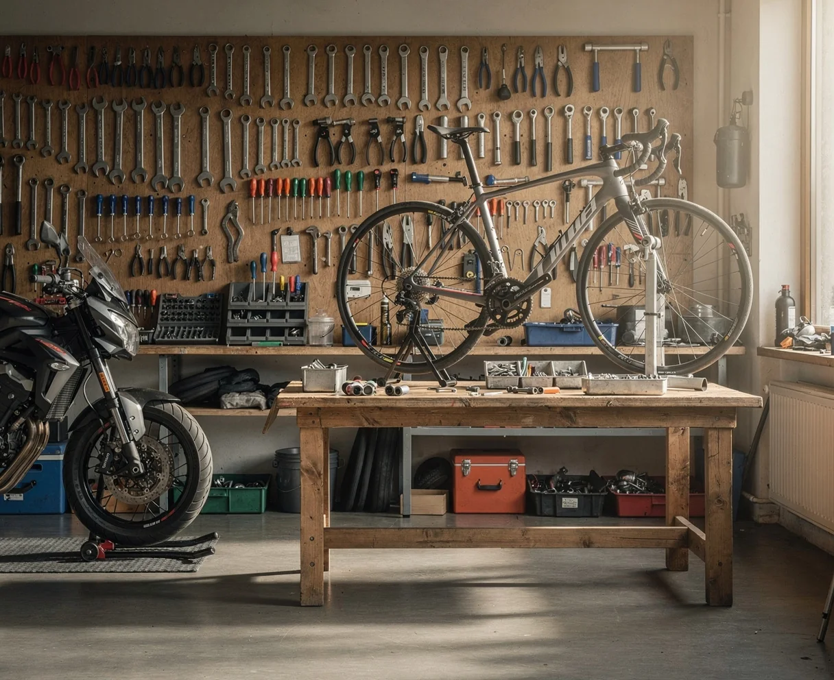 Atelier de réparation vélo et moto